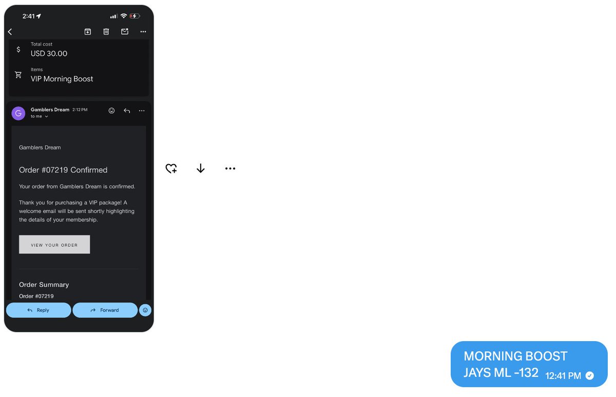 GamblersDream's tweet photo. JAYS ML -132✅
#OnePlayToStartYourDay
One of our best performing memberships for a reason.
Very good deal.
Congratulations to everyone who joined! #TeamPremium
https://t.co/JfsEry3yCm https://t.co/mP962QZHo3