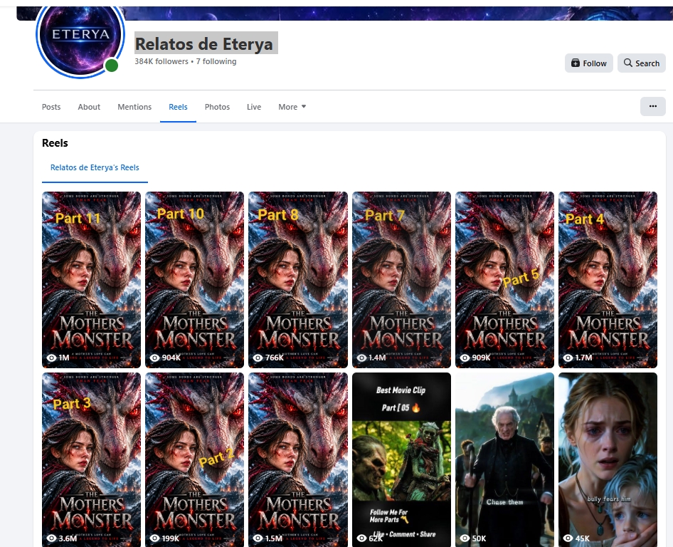 zetomation's tweet photo. This is the power of the content. One film was strong enough to be split into 11 parts — and people kept watching every single one.The visible parts alone are already around 12M views combined.That’s what happens when the story has real retention.#MythraEverywhere https://t.co/2QEzKkcZGT