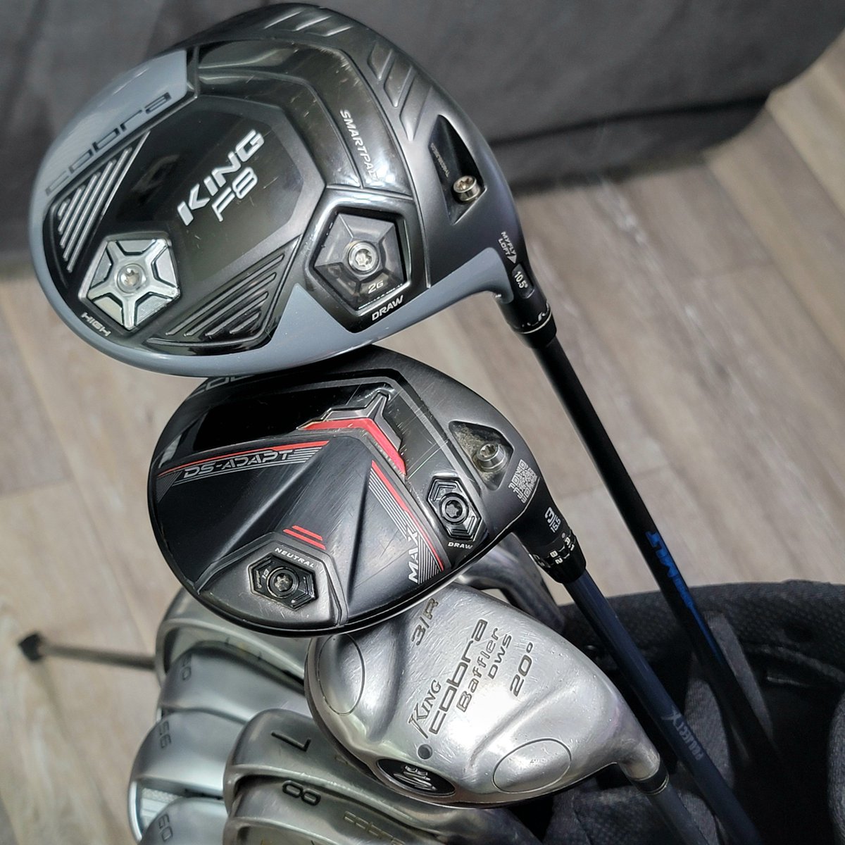 TheJoelClements's tweet photo. WITB LATE 2026 🏌️‍♂️

I’ve been in and out of golf for a while, but I got back into it heavy this year.

This was the bag for pretty much the entire 2026 season.

Cobra F8 Driver
Cobra Darkspeed Max 3W
Cobra Baffler 3H
Cobra King Oversized 4–PW
Cobra King X 50°/ 56°/ 60°
Scotty Cameron Phantom X 9.2 
Jones Trouper Bag