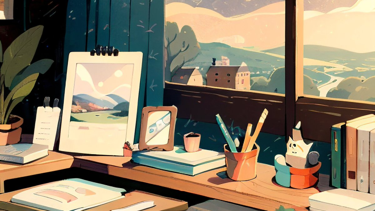 robiy875191's tweet photo. It’s that golden time of the workday—emails queued, tasks on hold, just me, my desk plant and the quiet “I’ll start later” energy https://t.co/W7xJtEurxM