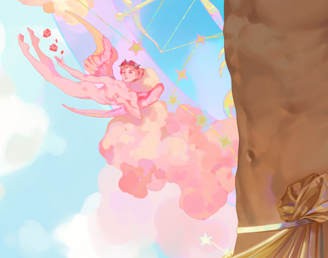 awanqi's tweet photo. "The Twins" featuring Apollo and Artemis! 🌛🌞
Speedpaint, process, and more available on Patreon. 
#apollo #artemis #greekmythology #greekmyths #greekgods #astrology #zodiac #sun #moon #illustration #fantasyart #fantasyillustration #digitalart #art #digitalpainting https://t.co/LZON4Ap2DV