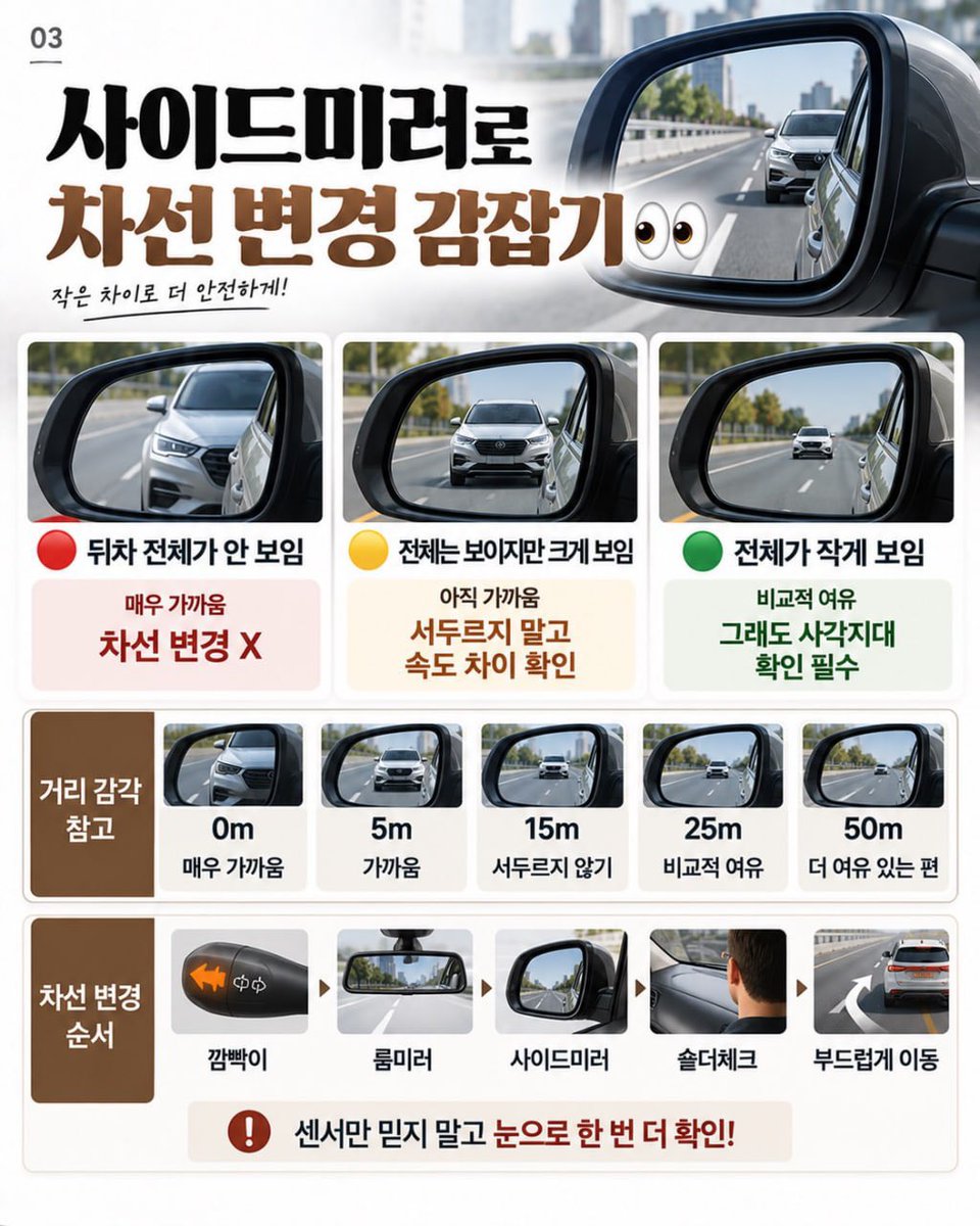 King_James_Kim's tweet photo. 알아두면 쉬워지는 운전 거리감각 꿀팁 https://t.co/9dSVdbwGO3
