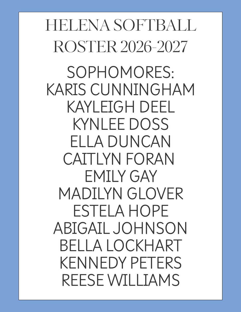 HuskyNation_SB's tweet photo. ‼️2026-2027 ROSTER‼️
So excited for another great season with this group of girls!! Can’t wait to see what we accomplish. Go Huskies!!
#wedemdogs #mush https://t.co/ZxwP2viD7z