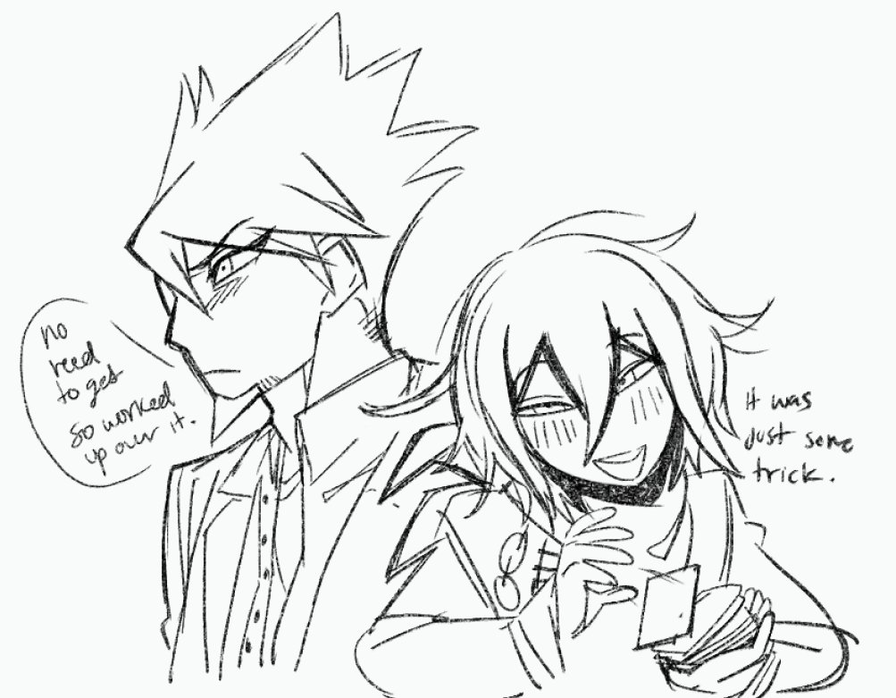 kiboubo_t's tweet photo. kokichi sketch dump! + a sprite redraw for zach #drv3 https://t.co/1OPQhlUDy5
