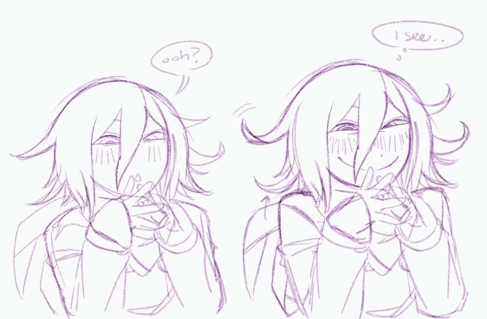 kiboubo_t's tweet photo. kokichi sketch dump! + a sprite redraw for zach #drv3 https://t.co/1OPQhlUDy5