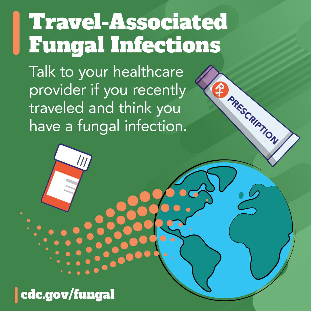 mnhealth's tweet photo. Each year over 100 MN residents return from visiting the southwest US with a fungal infection called Valley Fever. Tell your doctor about recent travel, especially if you develop pneumonia & antibiotics donβt help. https://t.co/eXM3uRAqQQ #ThinkFungus26 https://t.co/U500oCJONY