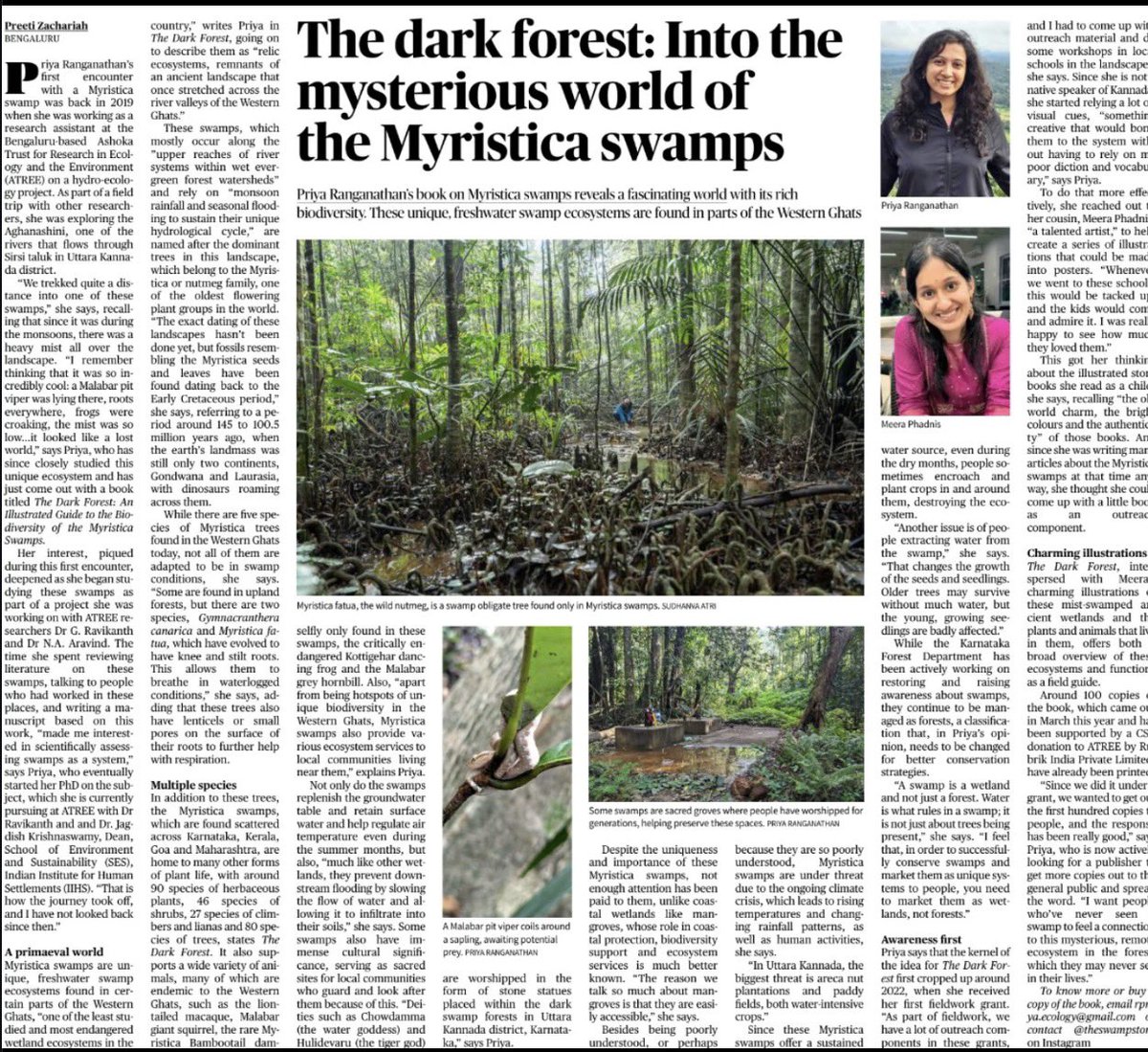 ChaloPmc's tweet photo. #SaveWesternGhats #SaveMyristicaSwamps #SaveSahyadri 

Myristica swamps are unique wetland ecosystems of the Western Ghats, explicitly recognised in the 7th ESA draft

🛑 YOUR VOICE MATTERS.

👉 Click the link below to submit your suggestions by email:

🔗 https://t.co/a5zeUUzLH0

For generations, local communities have protected these precious forests and wetlands as sacred groves. Yet if these areas are excluded from the ESA, they could lose an important layer of protection.

The Western Ghats ESA draft prohibits mining, new thermal power projects and new/expanded Red-category industries within the ESA.

Protect every remaining swamp. Protect the Western Ghats.

#SaveWesternGhats #SaveMyristicaSwamps #SaveSahyadri

The Western Ghats ESA has evolved through the work of the Gadgil and Kasturirangan committees. The 7th draft covers 56,825.7 sq km across six states. 

The Western Ghats are a globally recognised biodiversity hotspot , vital for our forests, rivers, water security, climate resilience and countless species.

🛑 No further dilution. No further exclusion of villages that weakens ecological protection.