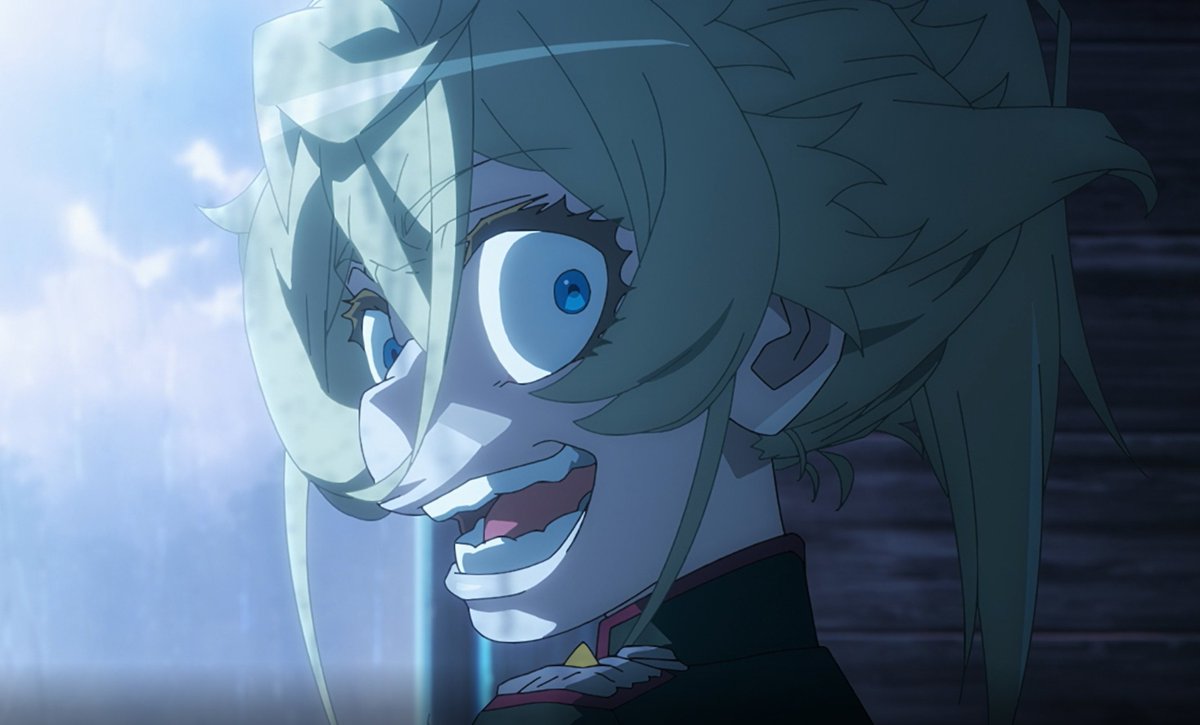 Drevan_'s tweet photo. las proporciones me sacan del episodio, ya estamos en un punto mas avanzado de lo que conocía de la novela y me interesa el argumento, el episodio de hoy a sido increíble, pero la animación de la cara de Tanya me resulta demasiado antinatural. https://t.co/V4PDS6uKWc
