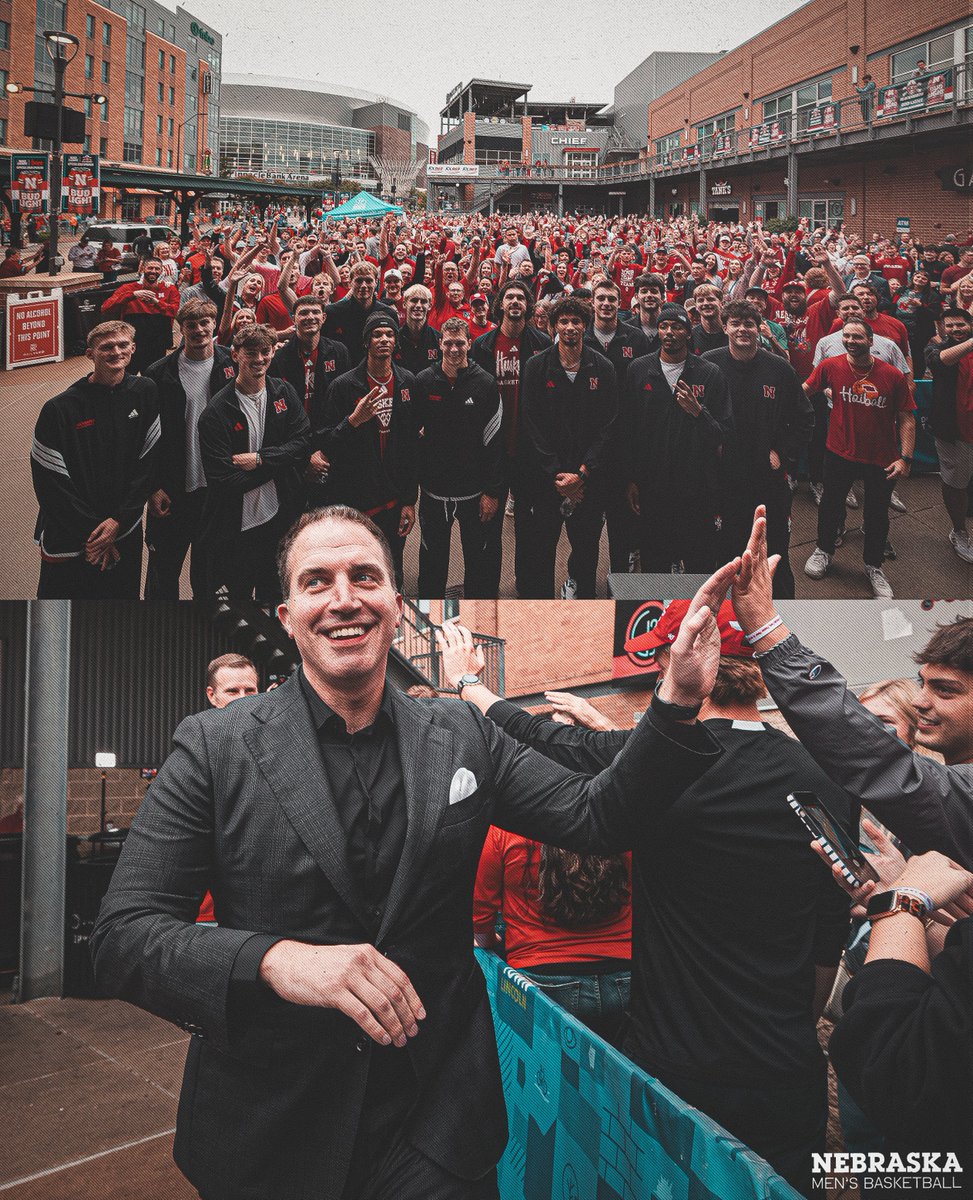 HuskerMBB's tweet photo. Anarchy? 

Nope. Just Nebrasketball. https://t.co/3da68mrFBB