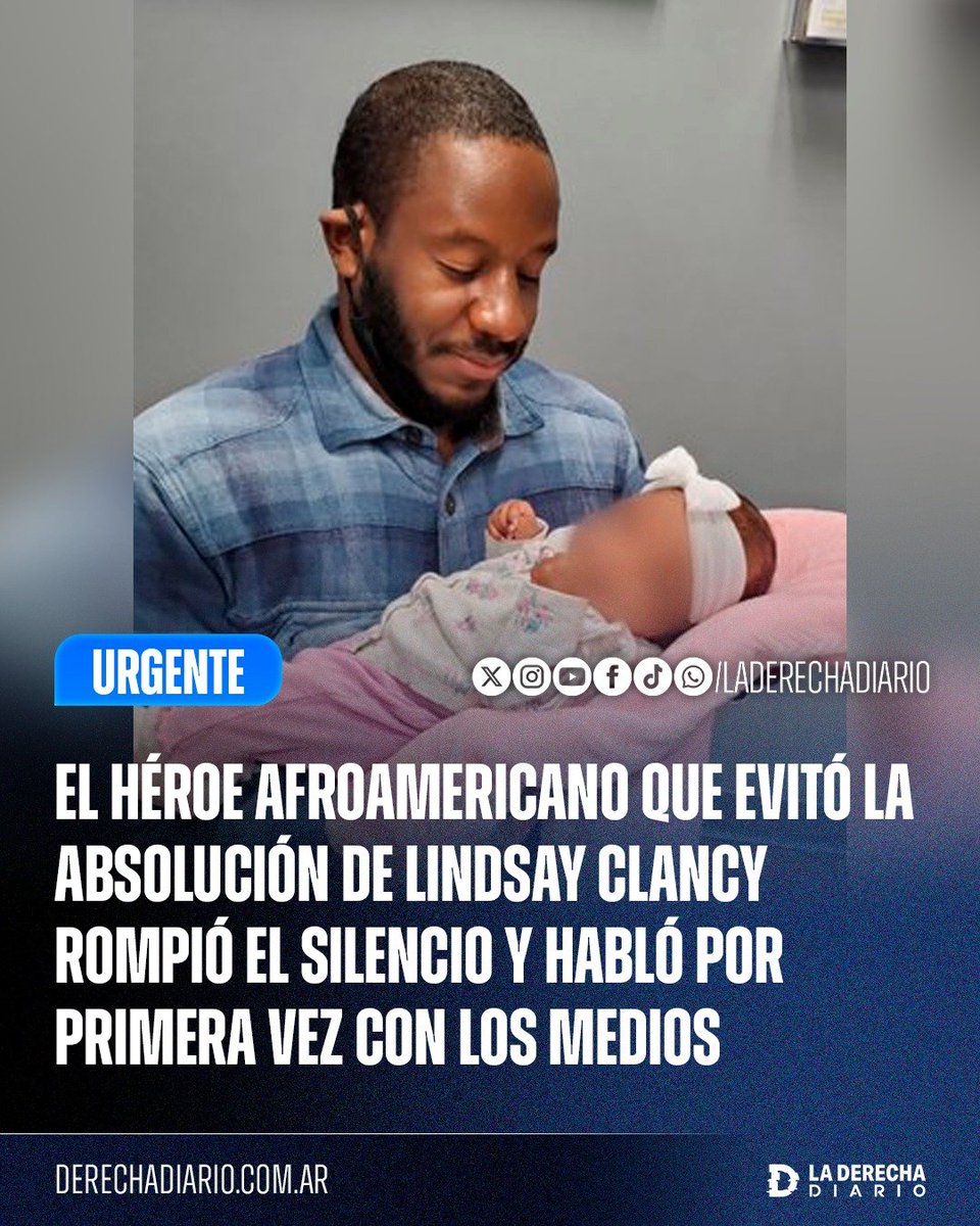 laderechadiario's tweet photo. 🚨🇺🇸 | EL HÉROE AFROAMERICANO DEL JURADO ROMPIÓ EL SILENCIO: Michael Desronvil, el único jurado que se mantuvo firme en considerar penalmente responsable a Lindsay Clancy, denunció que ocho miembros del jurado actuaron como “activistas” y querían declararla no culpable desde el primer día de deliberaciones.

Según relató, al comenzar el debate ocho ya votaban por absolverla, dos por declararla culpable y otros dos estaban indecisos. Con el paso de los días, todos terminaron cediendo excepto él, provocando el 11-1 que impidió un veredicto unánime y terminó anulando el juicio.

Desronvil afirmó además que cree estar siendo perseguido por ser un republicano negro y conservador: tras conocerse su identidad fue doxxeado, recibió amenazas de muerte y denunció que desconocidos comenzaron a vigilar su vivienda.