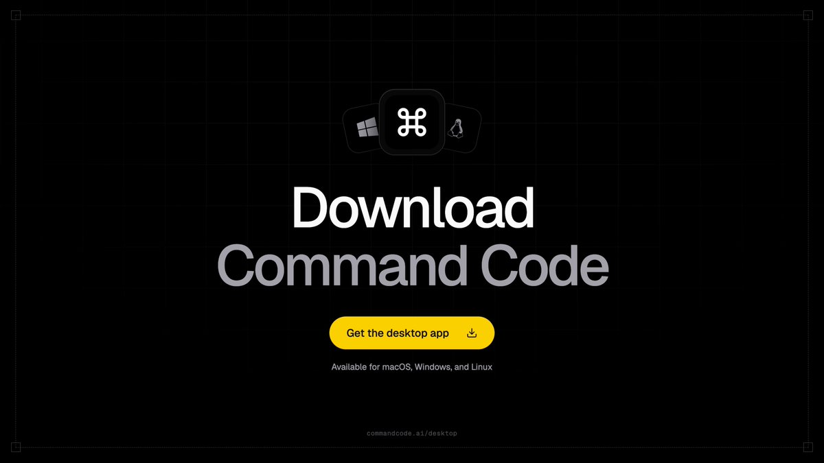 Introducing Command Code Desktop App! ⌘ Available today in beta for Mac, Linux, & Windows. Building the most powerful…