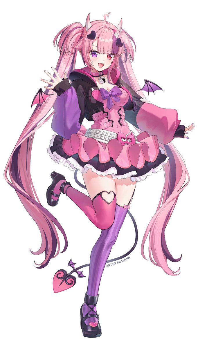 rosuuri's tweet photo. I did the art for Ironmouse's season 4 key visual 😈 https://t.co/51I3Q0D8mJ