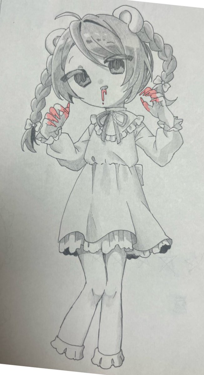 PROPERTY_ZERO0's tweet photo. 🐻‍🩷🩸のイメージの子

 #イラスト https://t.co/IPFiIEmBY6