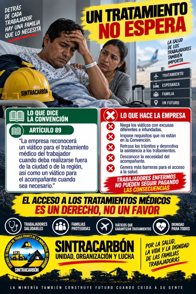 _luchoacosta's tweet photo. @sintracarbon el día de hoy inicia acciones al lado de sus bases manifestándose en contra de la violación sistemática a nuestra convención colectiva por parte de Cerrejón 
https://t.co/RRGdnu2nFR https://t.co/Cd6KuxPzwS