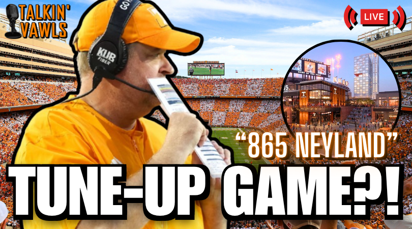 TalkinVAWLS_pod's tweet photo. Is Saturday a tune-up game?  The Vols are favored by 35.5, but Josh Heupel isn't happy about.  Join us LIVE at 8pm ET and we'll also be giving our thoughts on the new "865 Neyland" announcement!  Don't miss it!

Link in comments https://t.co/KcuNyJiB4G