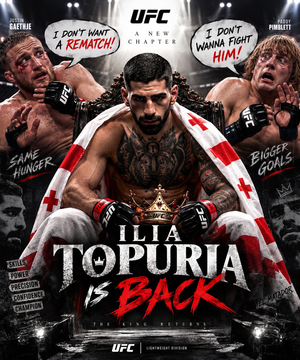 23yearsMMA's tweet photo. Ilia confirms he is back.
#UFC #IliaTopuria #MMA #UFCLightweight #ElMatador https://t.co/hEabWiJbw7