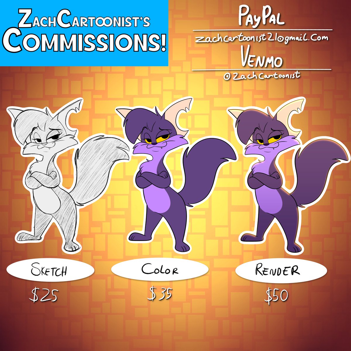 zachcartoonist's tweet photo. EMMERGENCY COMMISSIONS:

I got scammed by someone that works at “DoorDash” and I lost $300. So I’ll be opening up commissions, so if you would like to request a commission or share this along to anyone that would like one, it would mean alot.

#commissions #commissionsopen https://t.co/58u66Dkgou