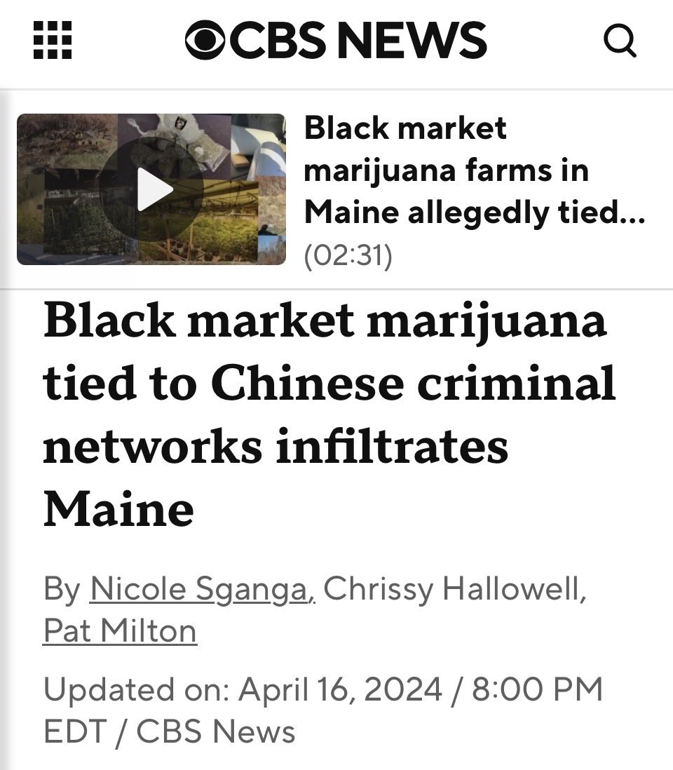 CatchtheOcean's tweet photo. @christopherrufo Chinese pot farms coast to coast. Why does our country allow this? https://t.co/wX3OHoywSb