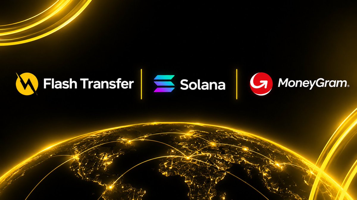 Flash_Techno_Of's tweet photo. Flash Transfer x @solana x @MoneyGram : send USDC and pick up cash in 170+ countries.

Crypto leaves the screen. It shows up at the counter. ⚡ https://t.co/G91CnuY7c5