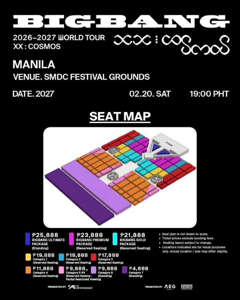 Jeffkonzolo's tweet photo. 🇵🇭 HTB BIGBANG – XX:COSMOS MANILA 👑🔥

📅 Presale: 17 SEP
⏰ 10AM PHT

Help to Buy / Ticketing Service 🎟️
✅ V.I.P Membership Presale
✅ Mabilis na pag-secure
✅ Welcome ang international fans 🌍

DM para mag-reserve ng slot 💌

#BIGBANG #BIGBANGMANILA #XXCOSMOS #HTB
#BIGBANG https://t.co/VI2CUYwZME