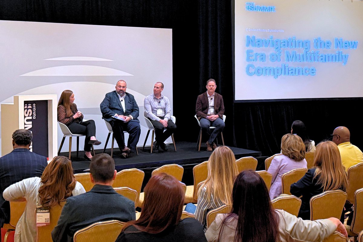 EntrataSoftware's tweet photo. Day 2 of Entrata Summit 

- Entrata Product Previews
- AI, compliance + renter trends
- Wellness activities
- Emma Grede
- Après Ski Casino Night

A strong start to the week. On to Day 3. https://t.co/eP6Id3pv1M