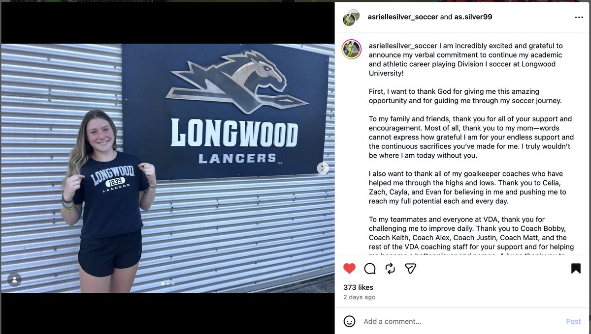 ImYouthSoccer's tweet photo. 🚨 Division 1 Bound: Another standout is officially off the board! Huge congratulations on her verbal commitment to play D1 college soccer. 📈 

We’ll be watching the next chapter ⚽️👀. Good luck!! 🍀

 #ecnl #womenssoccer #ncaasoccer #collegesoccer https://t.co/CHj9TRTYNa