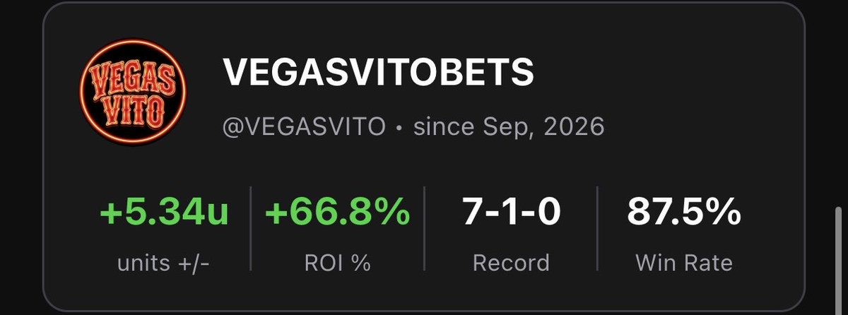 VITOBETSS's tweet photo. 7-1 MAX BET RUN 💣

LINK IN BIO 💰
 #SportsBettor #BettingPicks #SportsPicks #BettingTips #SharpBettor #NFL #MLB https://t.co/2nZj8ghT2S