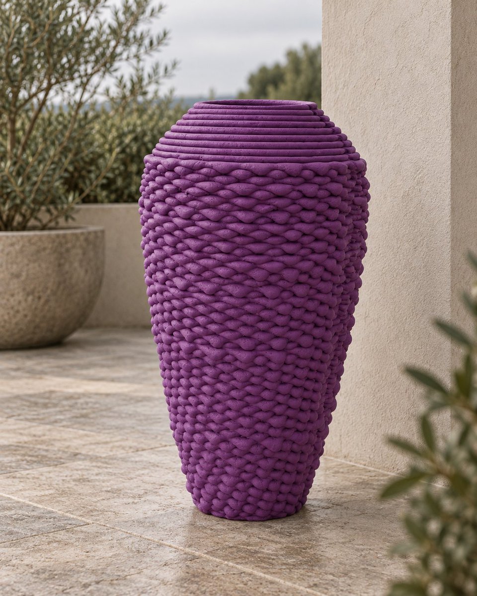 MiCoB_India's tweet photo. FLORA
Sculptural Vases &amp; Planters by MiCoB.

#3DsignByMiCoB 
#MiCoB #3DConcretePrinting #ConcreteDesign https://t.co/9oKA6QoEpI