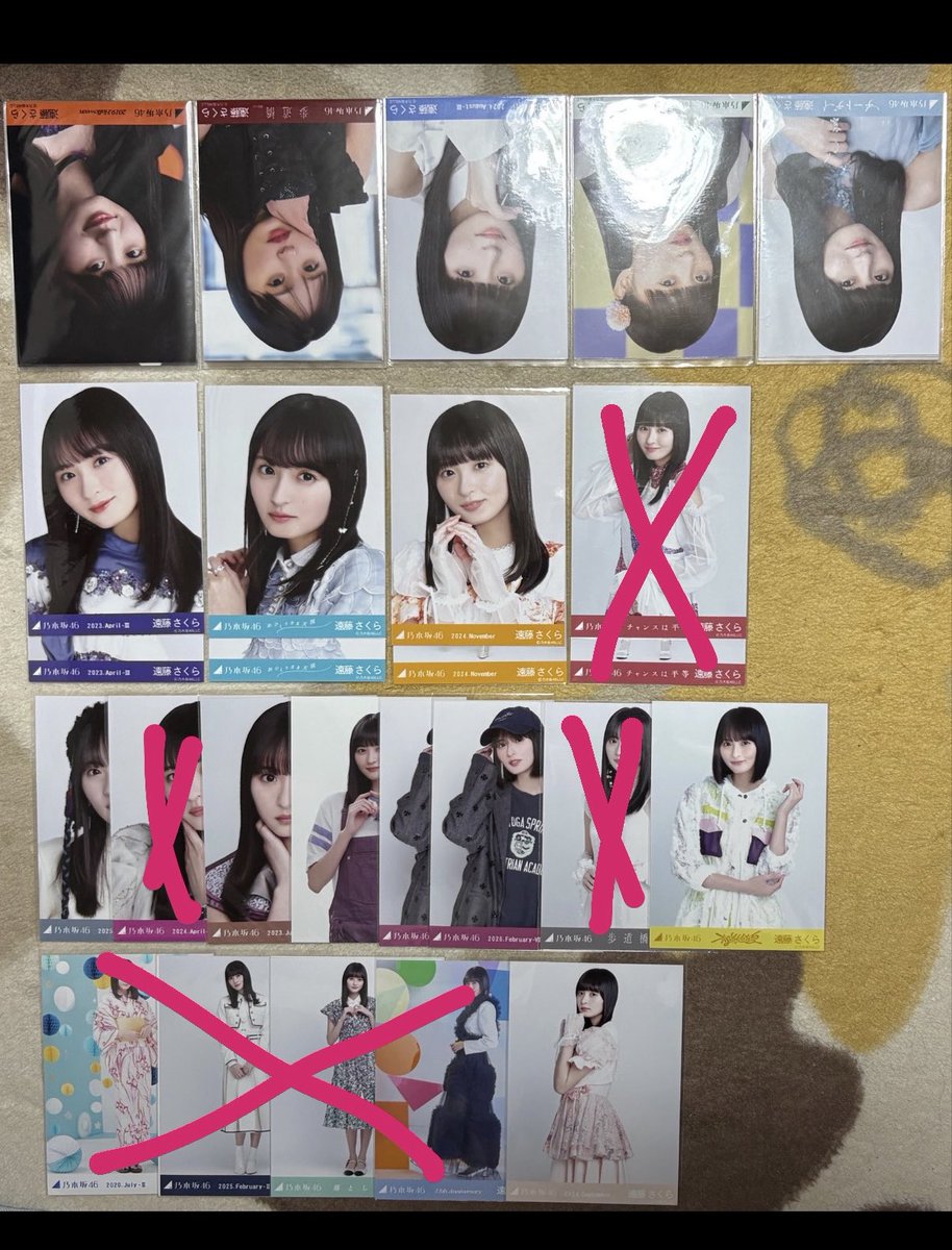 ko6lep's tweet photo. @mi_lk_04 リプありがとうございます。画像お借りして1枚目❌以外は未所持のため求めております。2枚目も全て未所持のため求めております。 https://t.co/pZGnUHkXaZ