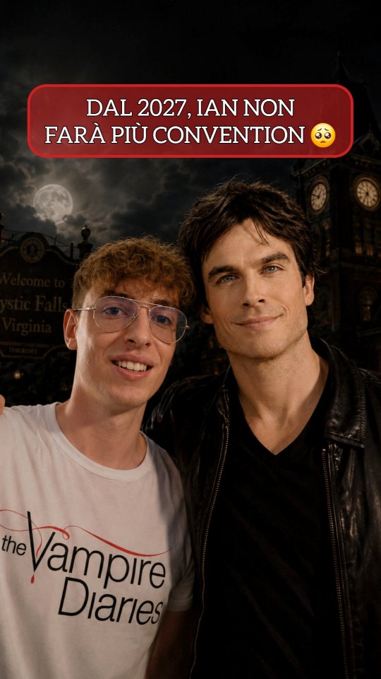 FelicitaDexmf1's tweet photo. Ian Somerhalder ha annunciato che dal 2027 smetterà di partecipare alle convention 💔
Se avete sempre sognato di incontrare il nostro amatissimo Damon Salvatore, queste potrebbero essere le ultime occasioni per farlo in Europa
📍 Parigi - Forever https://t.co/h6SEByuqsg