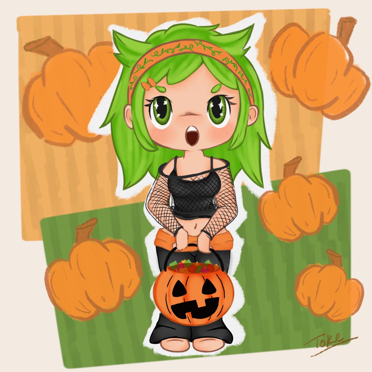 toke_gg's tweet photo. lil pumpkin girl 
#commissionsopen #artmoots #vgencode https://t.co/xroWJaU951