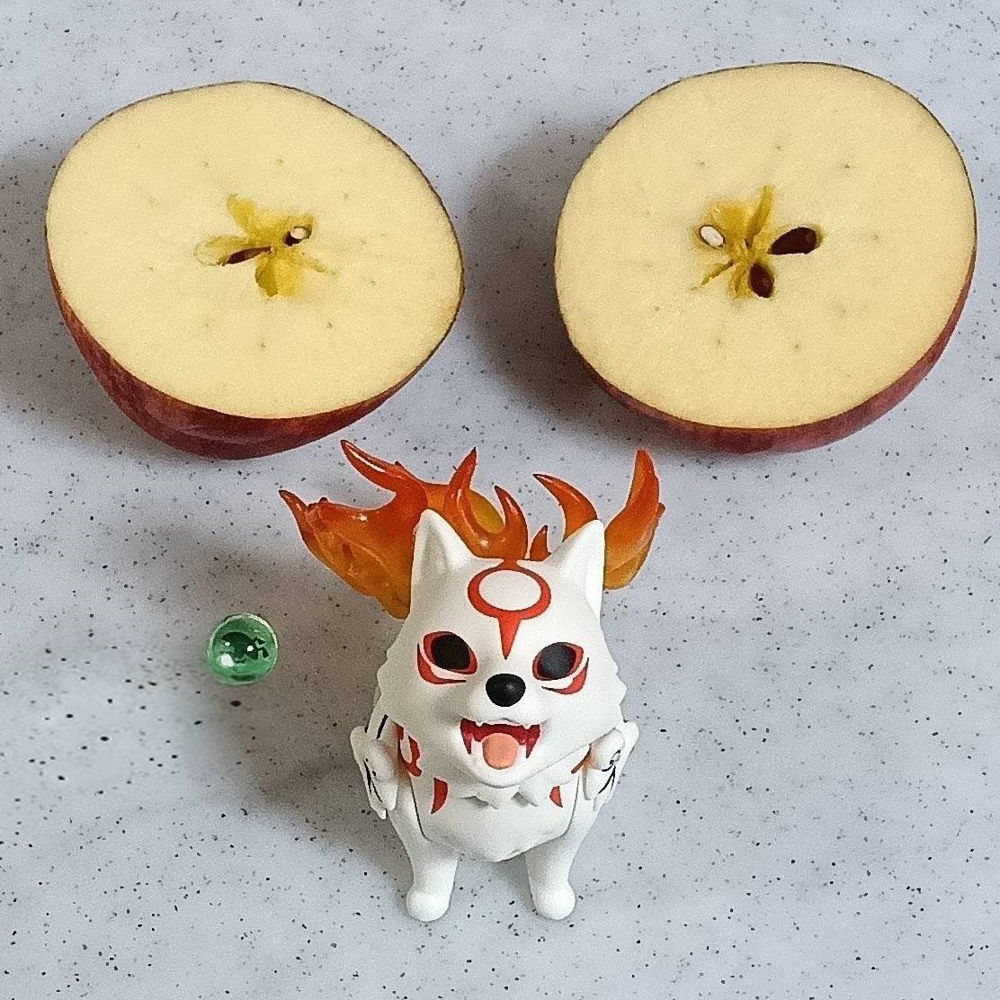 a_s_a_i_o_m_i's tweet photo. 一閃！🍎

#Okami #大神 #ねんどり https://t.co/thhQtFw7Na
