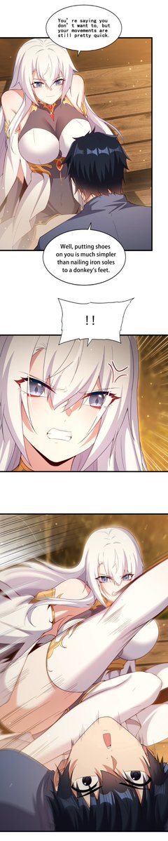 lolobun_mk's tweet photo. She asked her husband to help her put on her shoe, only for him to joke that it was easier than shoeing a donkey.And just like that, the couple ended up in another blush-worthy argument.🧐

#manga #ShutupEvilDragon https://t.co/WEeYHcpb4W