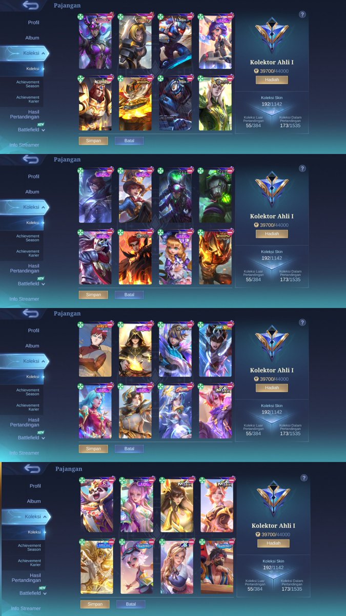 jkuiksh's tweet photo. wts akun ml
udah lama ga main 

#zonauang #mlbb https://t.co/2gaOlPalIA
