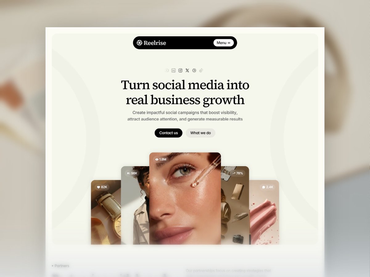 hussain_mu20778's tweet photo. Reelrise - One of the best social media marketing agency template on the @framer marketplace

Grab it here: https://t.co/KlrcbM4nsR https://t.co/XxGPIgM1Wf