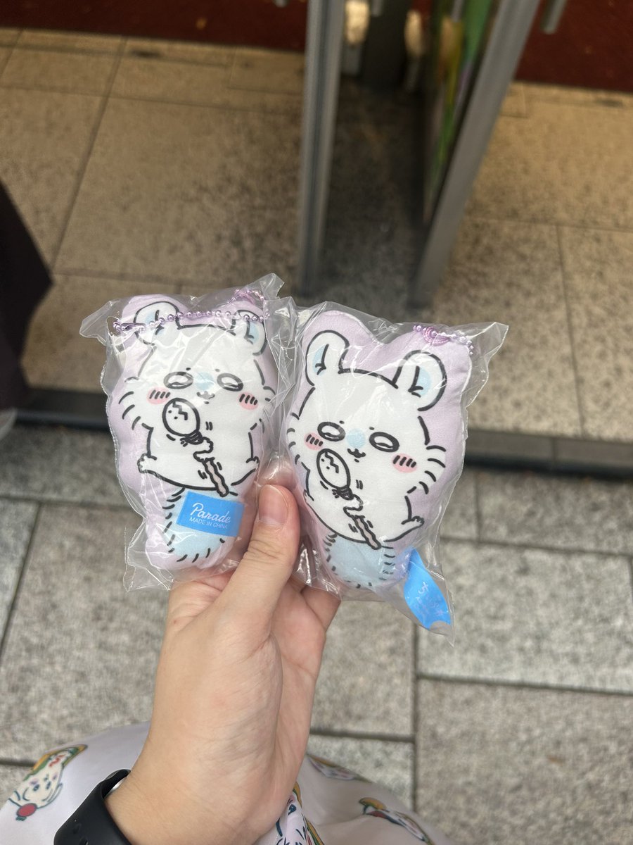 ngmnkpstr's tweet photo. ちいかわ クッションマスコット交換して下さる方、お譲り先を探しております。
【譲】モモンガ×2
【求】ちいかわor400円定価
 
本日13:00までちいかわらんど原宿店前で手渡しor郵送、PayPay送金等で対応可能です。

 #ちいかわ交換 https://t.co/pcdiYuFyAB