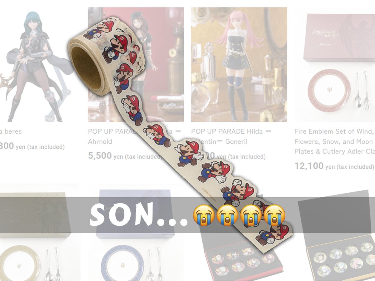 MarioRPGCentral's tweet photo. Not Fire Emblem getting its own store with plushies and merch, while Paper Mario gets nothing but TOILET PAPER https://t.co/mgcPg8SfPr
