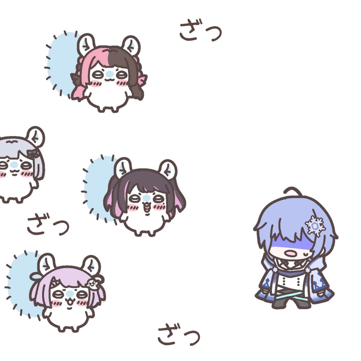 watakusidesite's tweet photo. モモンガ好き女子軍団vs

#なずなーと #ひなのの絵なの #るなぱれっと https://t.co/JeNyG8perj