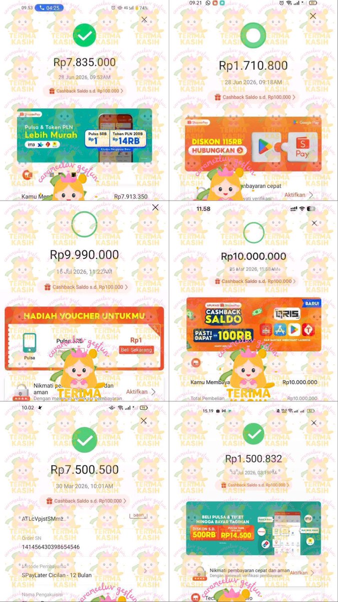 Vychaerry's tweet photo. paagi~ gestun open yaa avail linkpay, qr big spaylater limit xtra dan tagihan data flight / hotel buat traveloka atau tikom aku juga ready banyak sung whatsapp ke bio💌💓 #zonauang

t. kredivo gopaylater tiktok blibli indodana cc livin yup credinex bca akulaku spaylater 129 https://t.co/8CgK1Iuetd