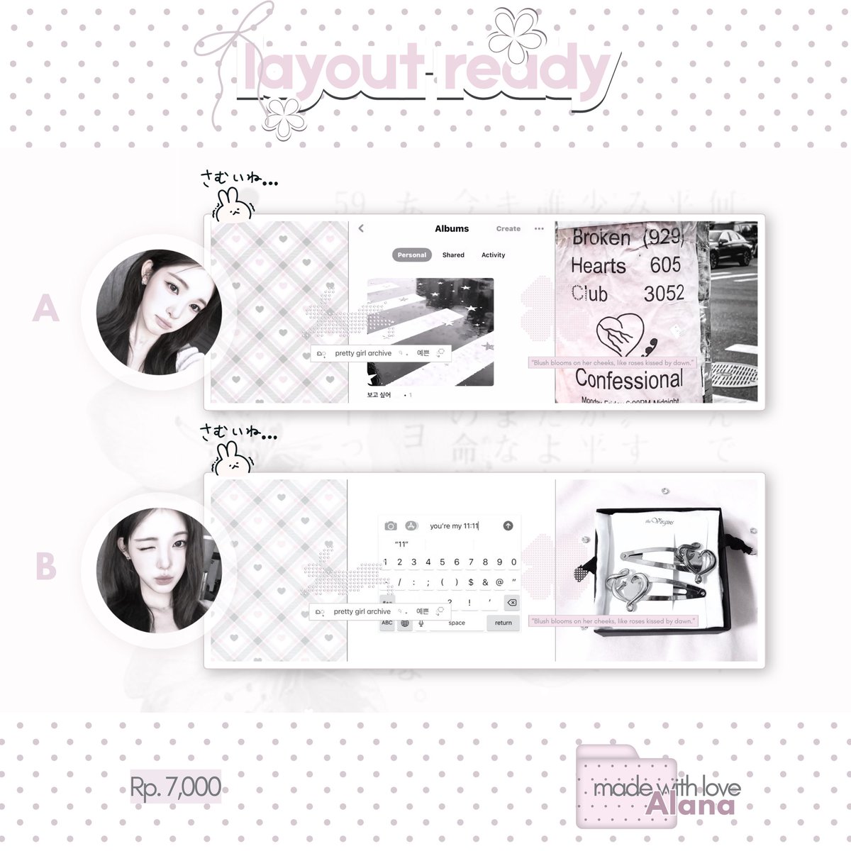 sojfts's tweet photo. ˖ ₍ᐢ..ᐢ₎⠀ 𓂂 ﹒  ︎ ︎ ⁢ help repost? thank you % ❤︎

hayii aku ada layout ready yuha, ian, rei, dan wonhee! bisa kamu take dengan harga 7,000. yuk jajann! ❤︎ 

#zonauang https://t.co/BJOysnz19A