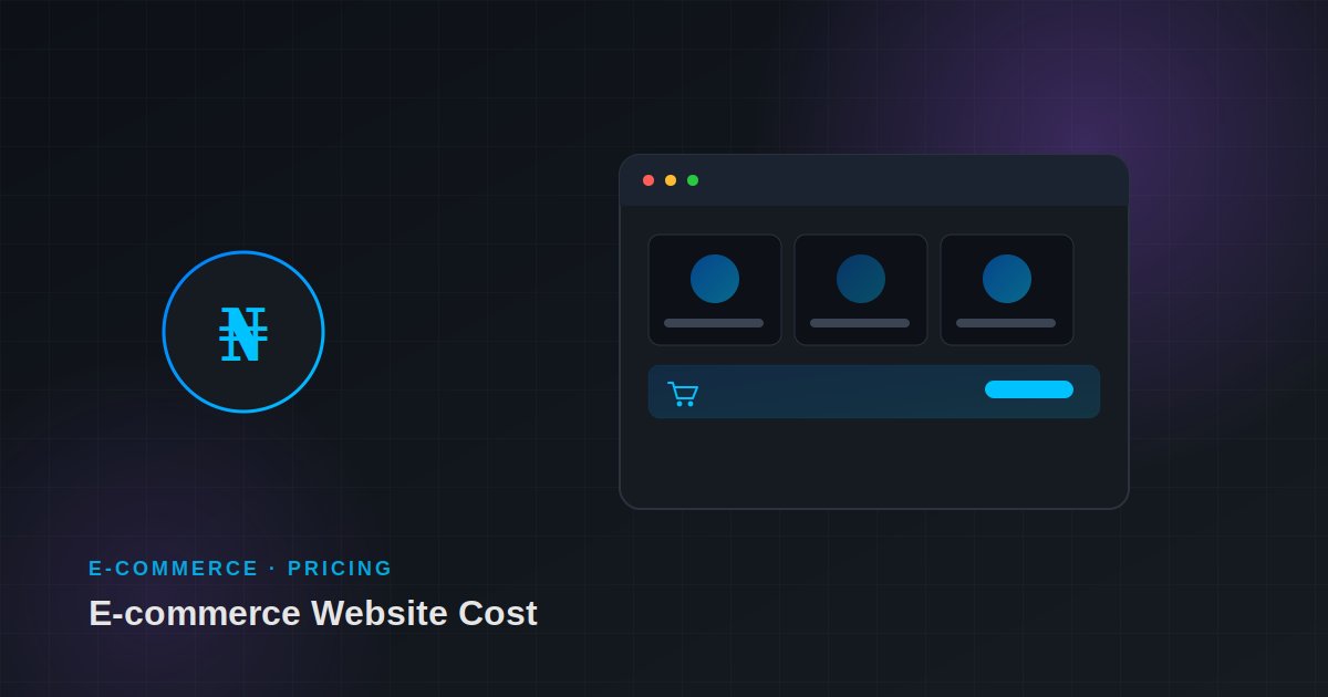 Emmanue0108's tweet photo. How much does an e-commerce website cost in Nigeria in 2026?
There's no single answer.
Here's what actually determines the price 🧵 https://t.co/aOBkaq0bs7