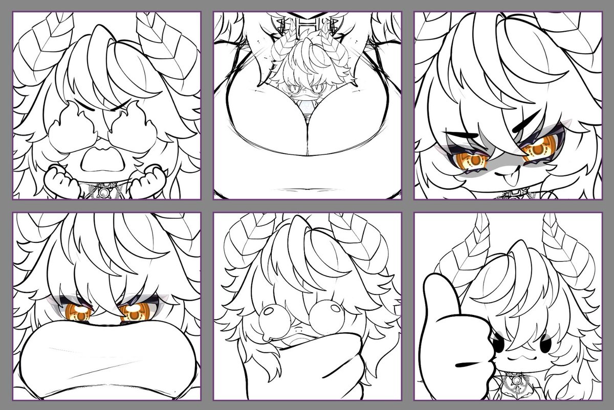 ryu_kensha's tweet photo. Zentreya emotes WIP!! #WIP #zentreart https://t.co/t0U619XsZ1