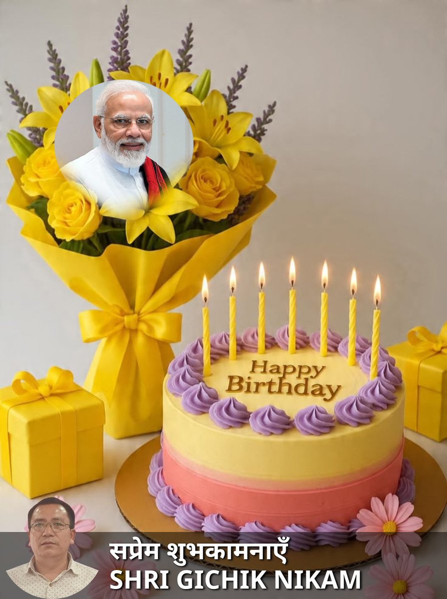 GichikNikam's tweet photo. My best wishes to our beloved Prime Minister SHRI NARENDRA MODI JI on his Birthday 🎂🎂🙏
#HAPPY BIRTHDAY TO YOU https://t.co/M8pWZ3LWJ3