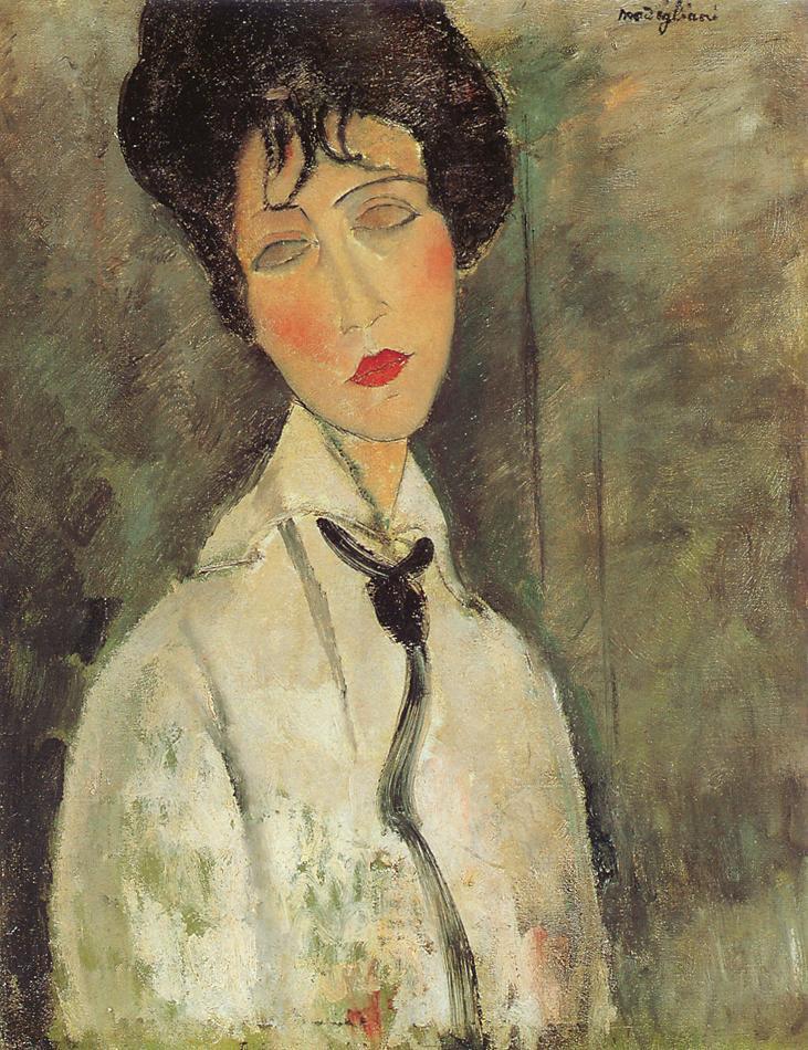 artmodigliani's tweet photo. Woman with a Black Tie #artbots #modigliani https://t.co/gtbpwnl0it
