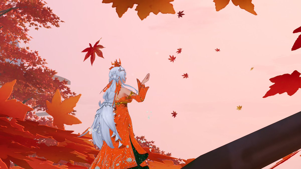 PolyNyan92's tweet photo. The first day of Fall starts on September 22, 2026 at 19:05 Central Daylight Time in the Northern Hemisphere (Spring in Southern Hemisphere).

Autumn-chan is ready, are you? 🍂🍁🧡

Colors sampled from "BNSF Heritage 1"
📷#幻塔 #幻塔SS #TowerofFantasy #ToF #Tofography