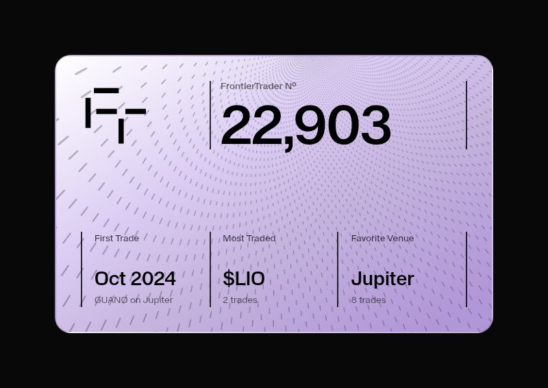 cryptonexusbd's tweet photo. I'm Frontier Trader No. 22,903. Claim your Solana trader profile early and @joinfrontier https://t.co/SvLSPiC8a1 https://t.co/fCLbsBccFq