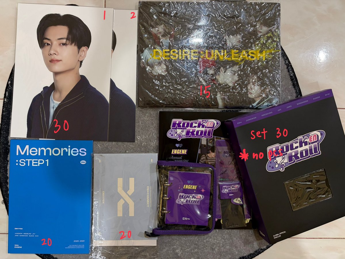 beominizer's tweet photo. wts enhypen evan pcs merch #pasarenhypen #pasarenhypenmy #pasarkpop 

🌟all pcs and merch are in mint condition (unless said)
🌟prior to bulk buyers
🌟postage RM8wm/RM14em
🌟buy 4 pcs and above free postage
‘🌟’ needs to tie the most

can open sharing and if interested can pm🫶🏻 https://t.co/8ekWOxXmML