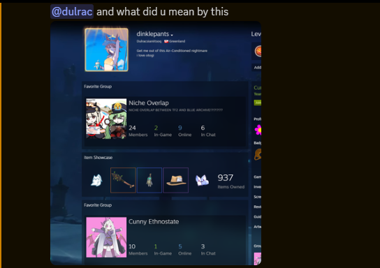 dulrac's tweet photo. TF2 6s team found out I play Blue Archive. Its Over I guess.. bait so good they had to point it out https://t.co/jshILqbwhf