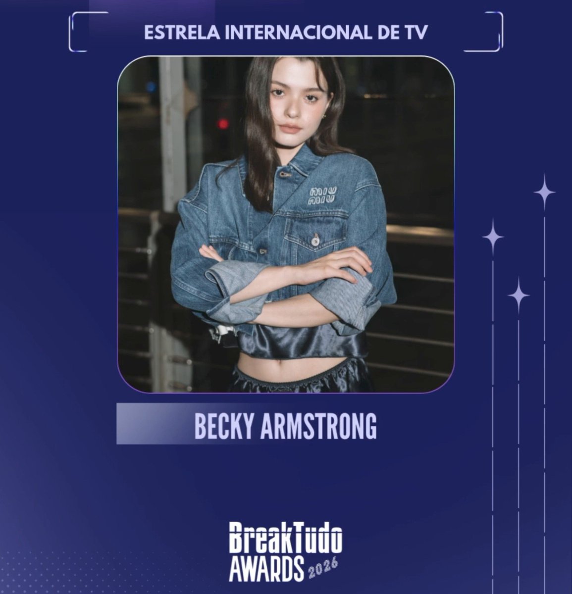 TpopStandby's tweet photo. #beckysangels (@AngelssBecky) มีชื่อเข้าชิงรางวัล สาขา Estrela Internacional de TV (ดาราโทรทัศน์ระดับนานาชาติ) จากเวทีประกาศรางวัล @breaktudoawards

โหวตได้ตั้งแต่วันนี้ ถึง 17 ตุลาคม
https://t.co/GIpG4PUD4I

#BreakTudoAwards https://t.co/YuojoZ9z9R