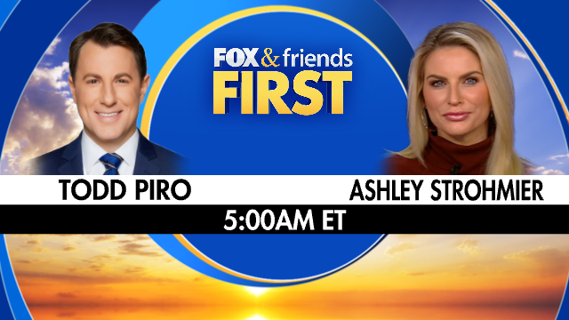 FoxFriendsFirst's tweet photo. 5:00AM ET Is When You Can Catch @ToddPiro And Ashley Strohmier Only On Fox &amp; Friends First! https://t.co/AlYZFzEw7R